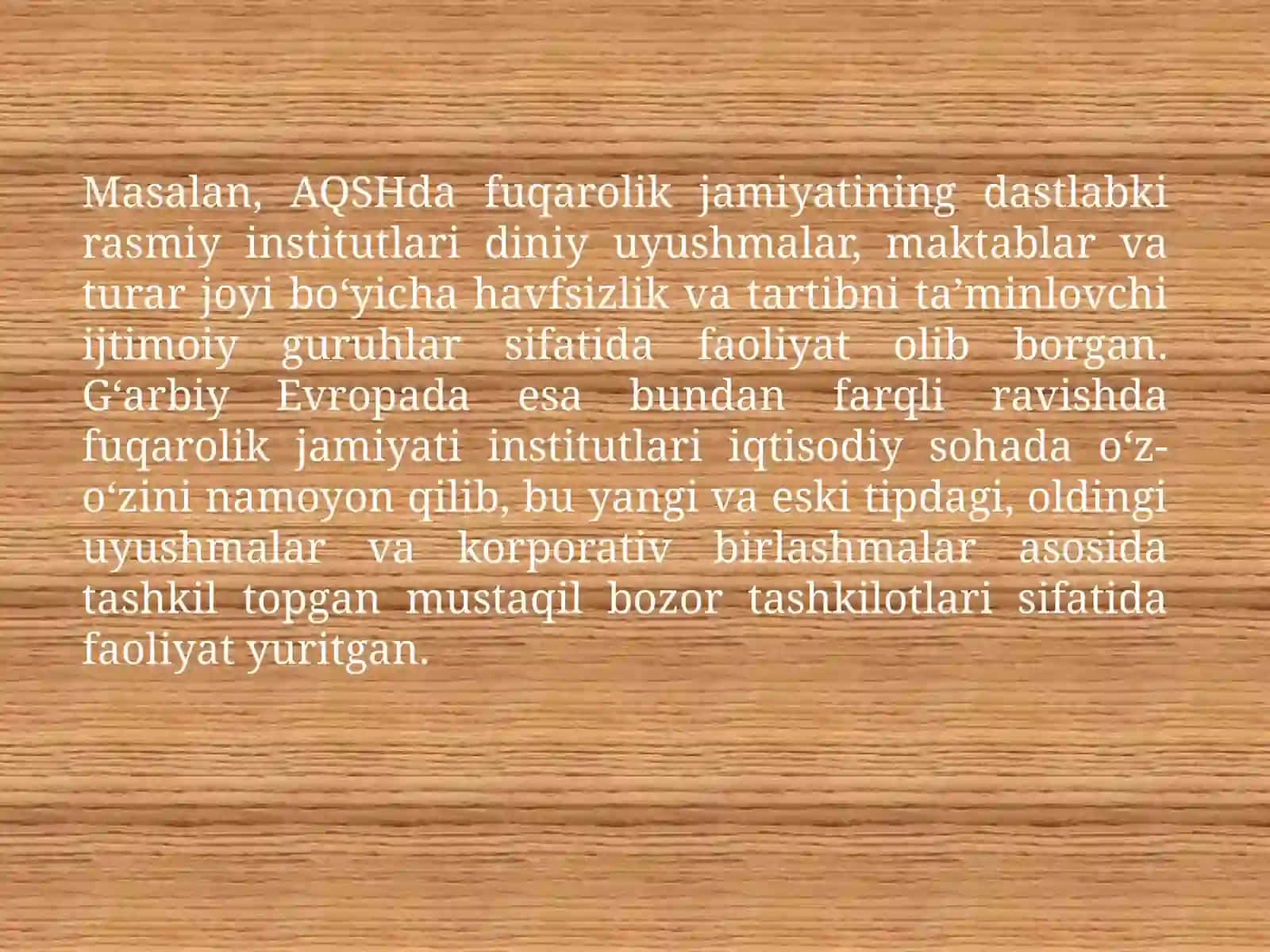 Rivojlangan G‘arbdavlatlarida Fuqarolik Jamiyati Institutlarining Shakllanishi va O‘ziga Xosligi 4