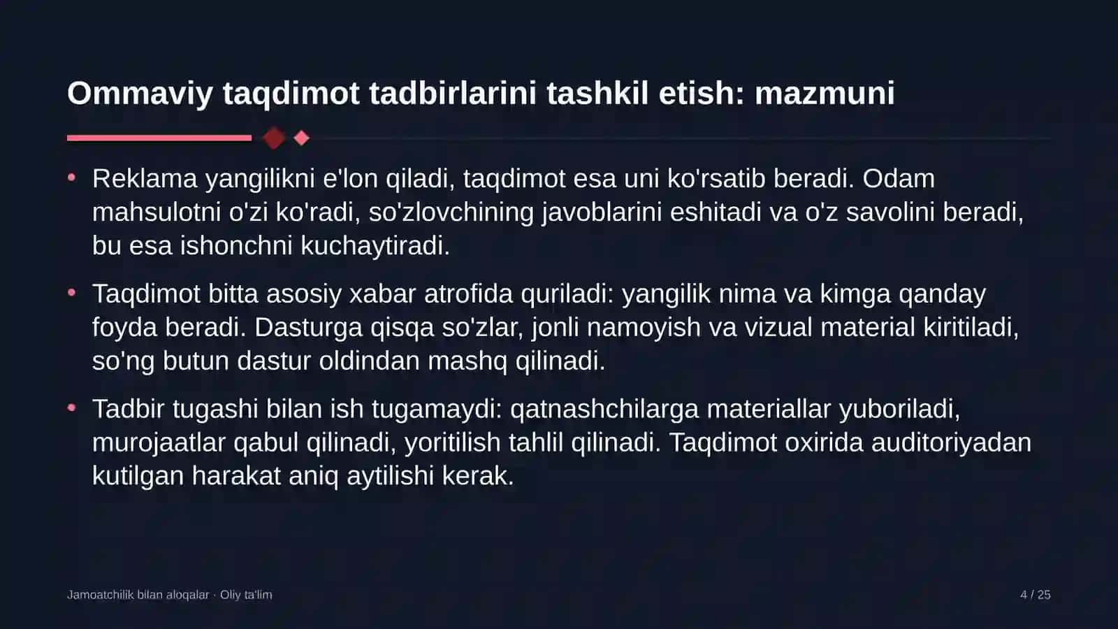 yong'in xavfsizligi xizmatida ommaviy taqdimot tadbirlarini tashkil etish 6119 4