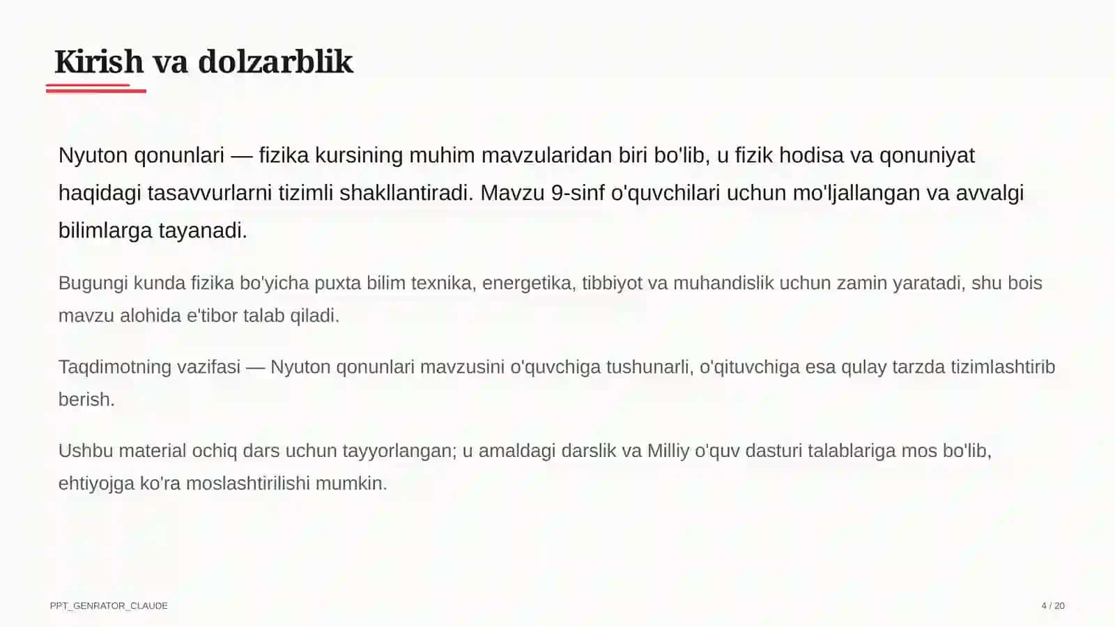 Nyuton qonunlari (9-sinf) 4