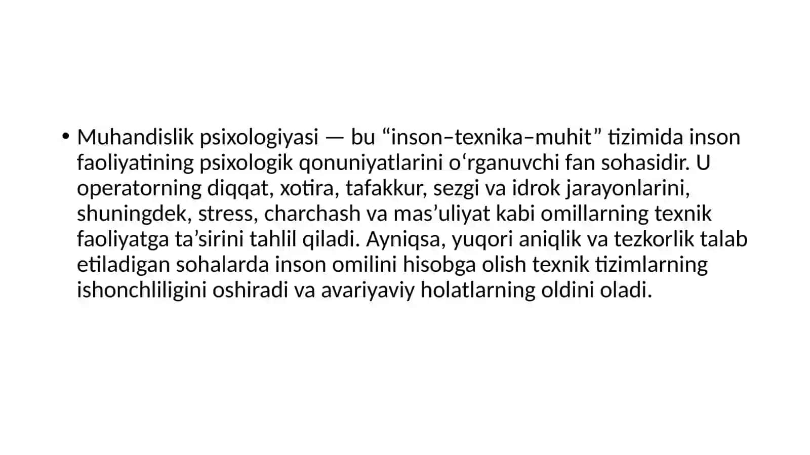 Muhandislik psixologiyasining boshqa fanlar bilan aloqasi 4