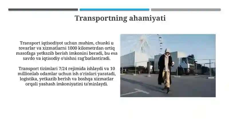 Transportogirlash 4