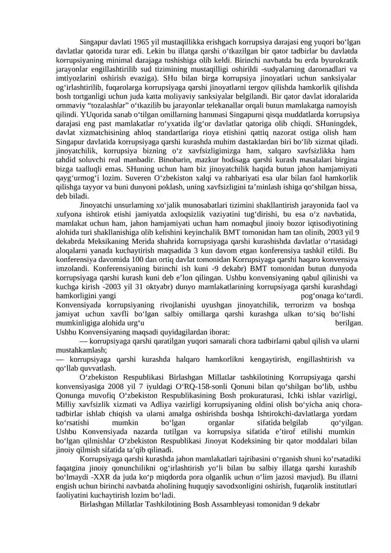 O‘zbekistonda korrupsiyaga qarshi kurashishning iqtisodiy-siyosiy va ijtimoiy-huquqiymexanizmlari 4