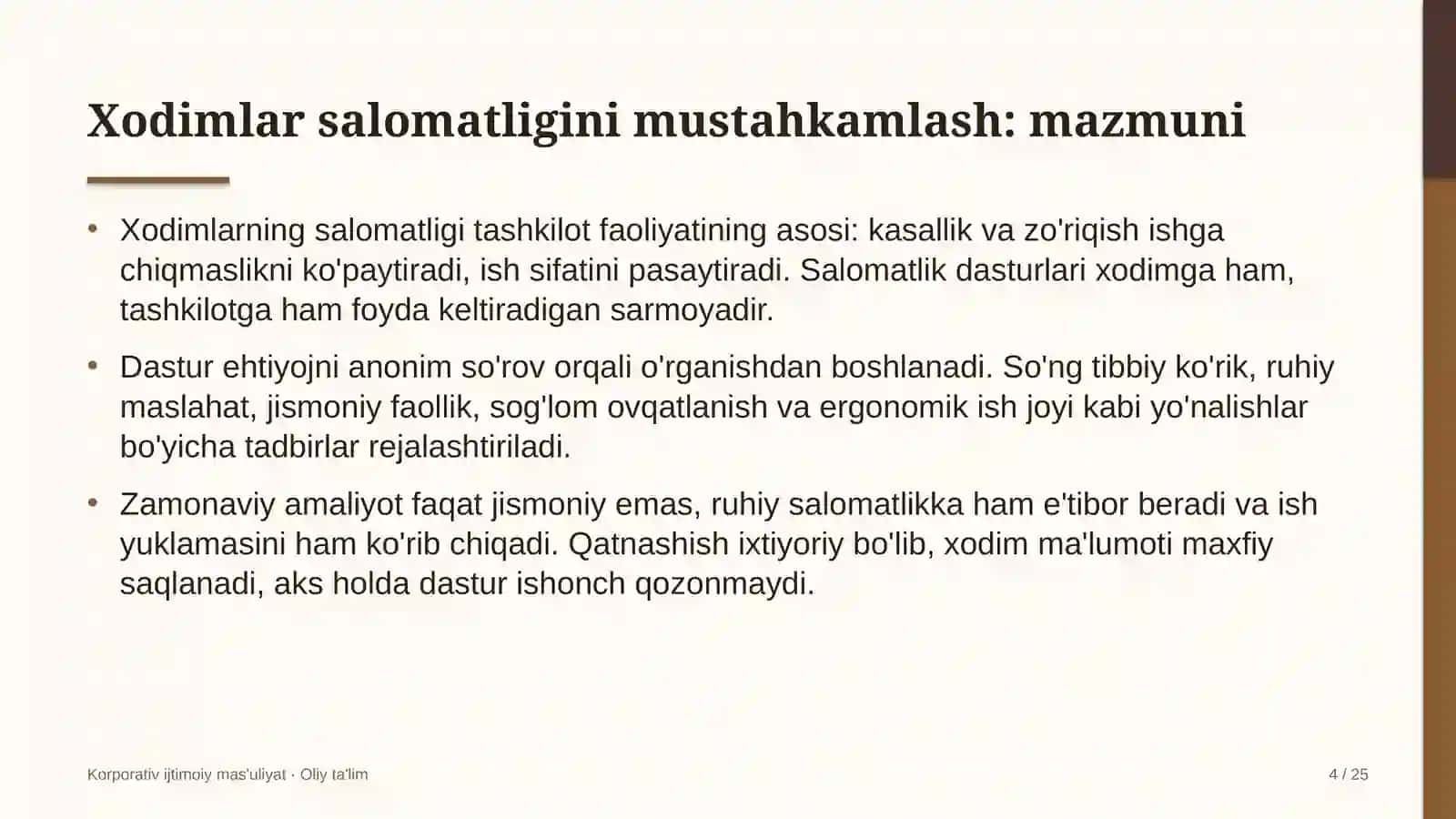 qurilishda xodimlar salomatligini mustahkamlash dasturlari 4574 4