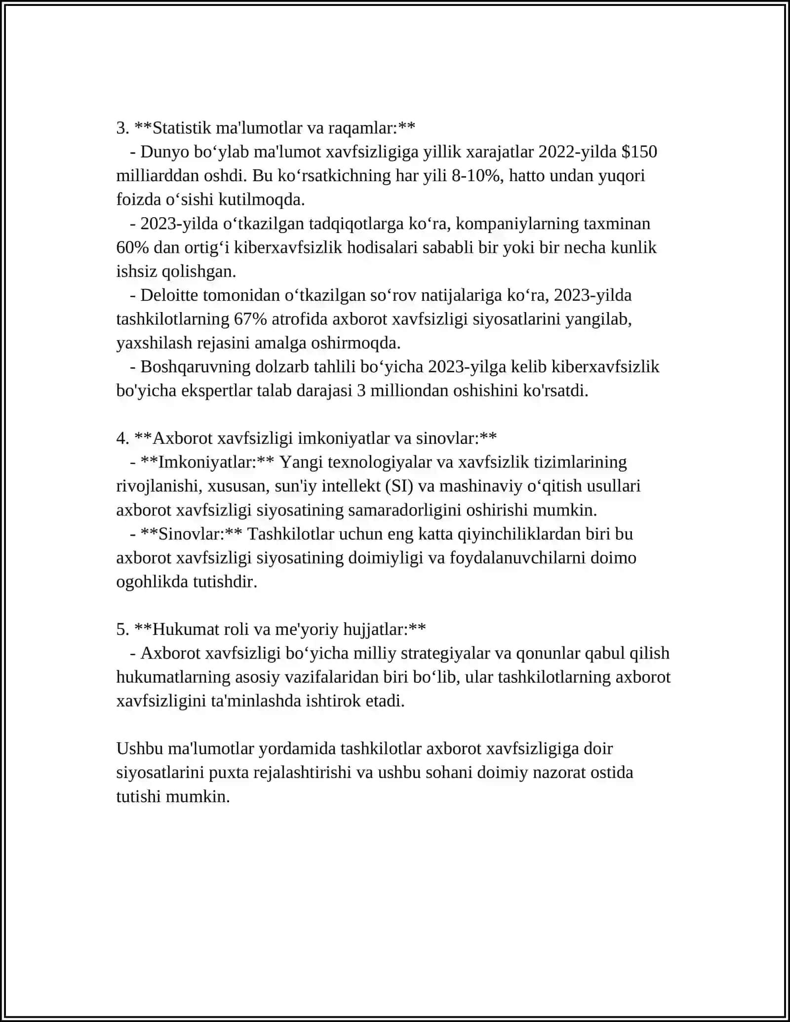 KOMPYUTER TIZIMLARINING XAVFSIZLIK MEXANIZMLARI VA HIMOYA CHORALARI 4