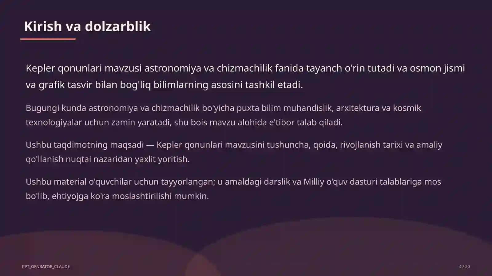 Kepler qonunlari (10-sinf) 4