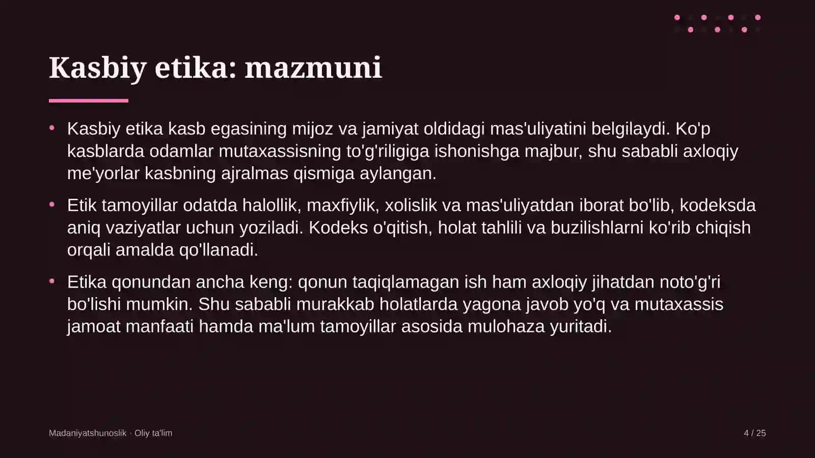 mehmonxona tarmoqlarida kasbiy etika 8317 4