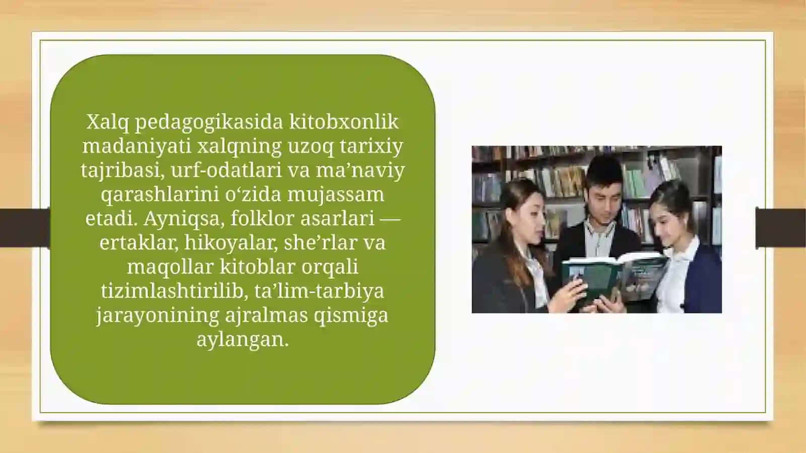 Xalq pedagogikasida kitobxonlik madaniyati 4