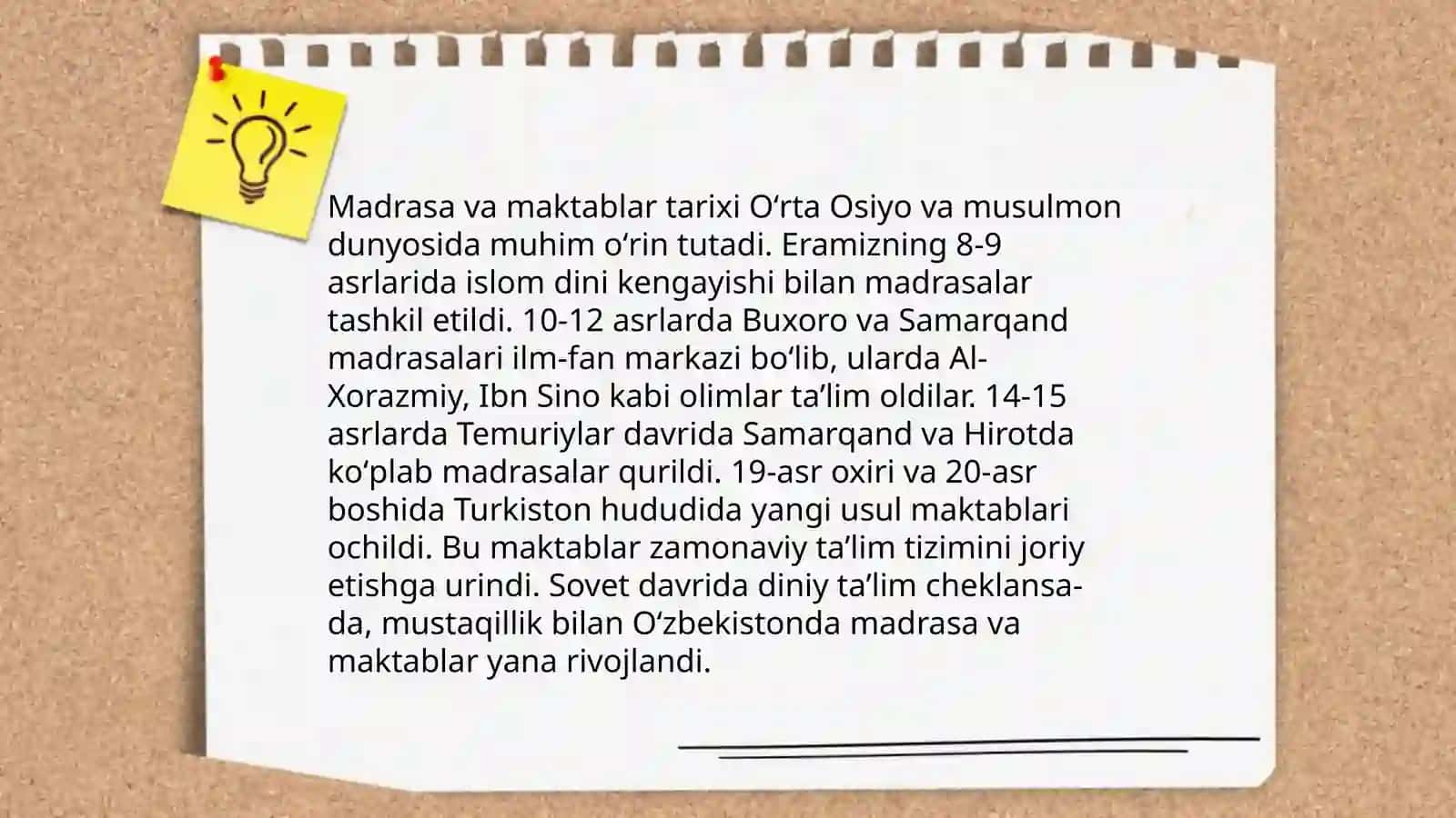 XIV-XVI asrlarda Movarounnahrda ta'lim-tarbiya va pedagogik fikrlar 4