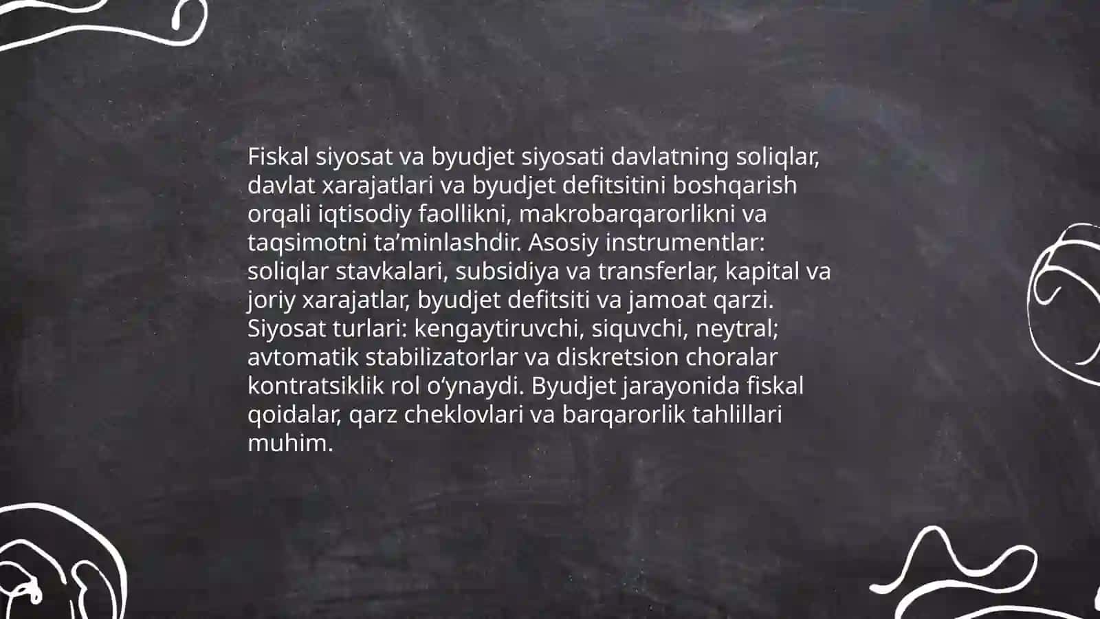 Davlatning iqtisodiy siyosati 4