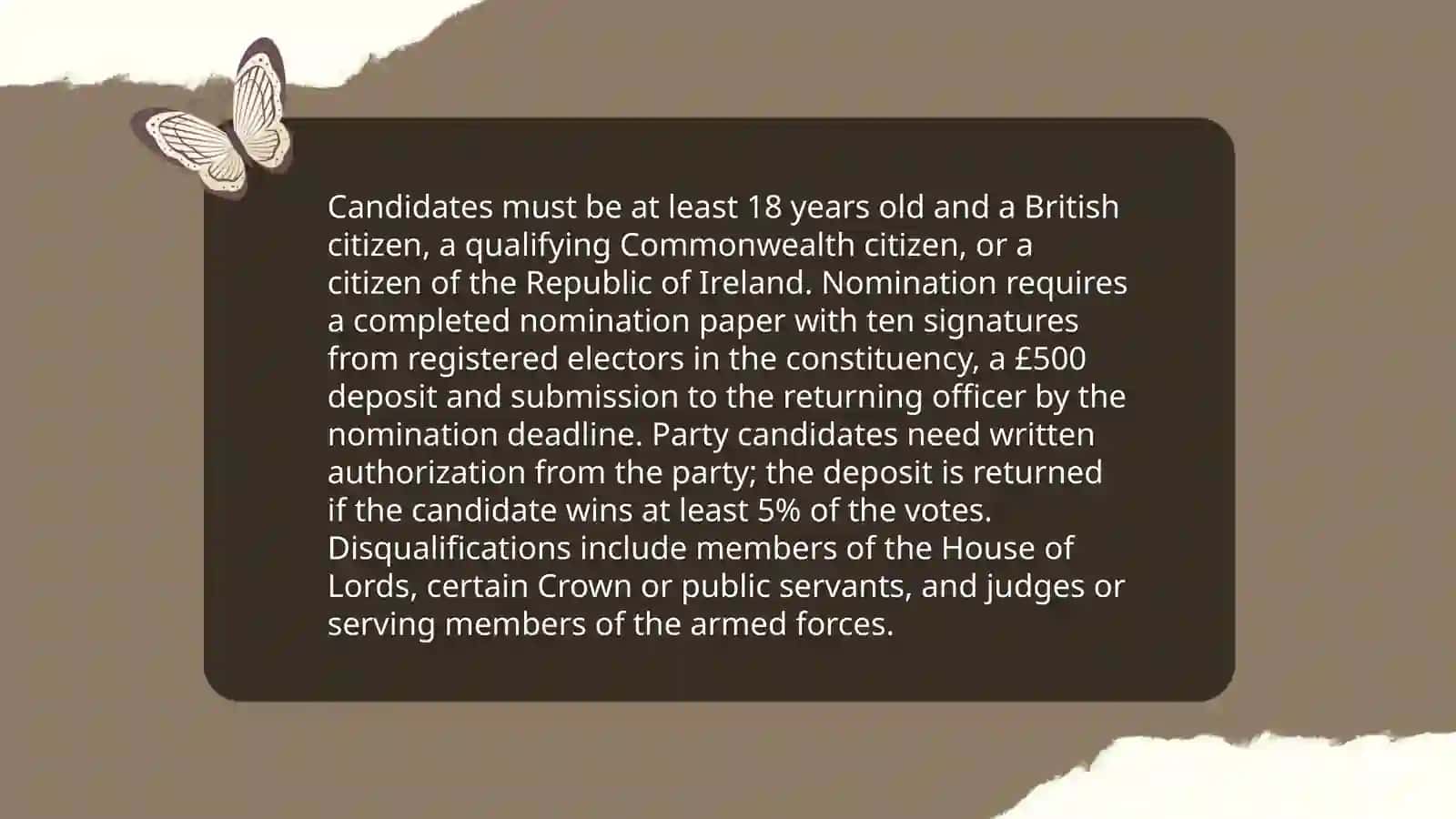 Constitution of UK General Election Guidelines 4