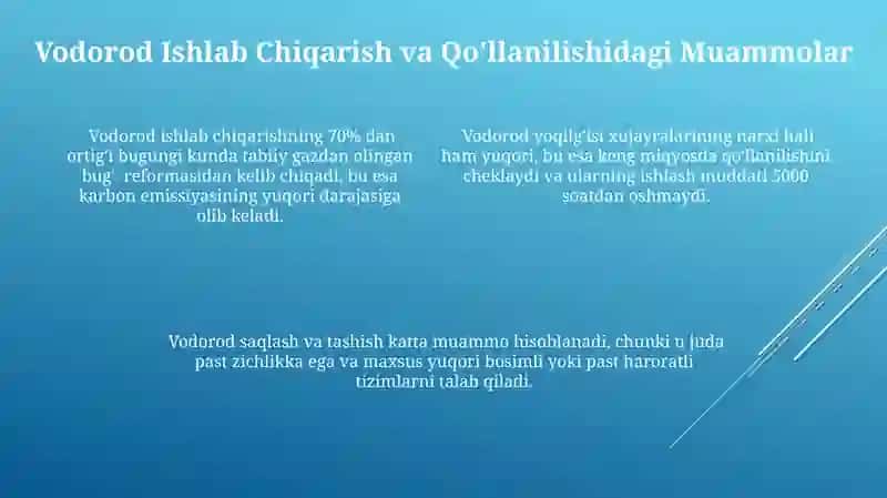 Vodorod, uning olinishi, xossalari va brikmalari 4
