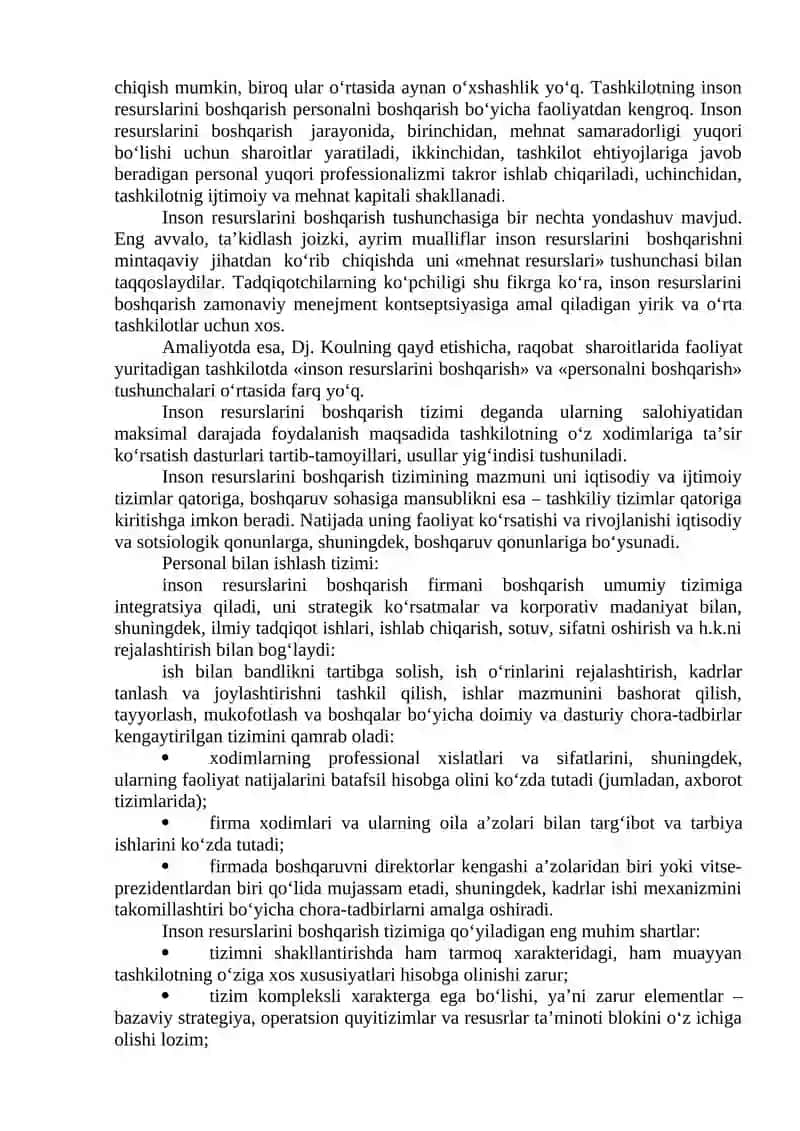INSON RESURSLARINI BOSHQARISH, XODIMLAR ISH FAOLIYATINI BAHOLASH USULLARI 4