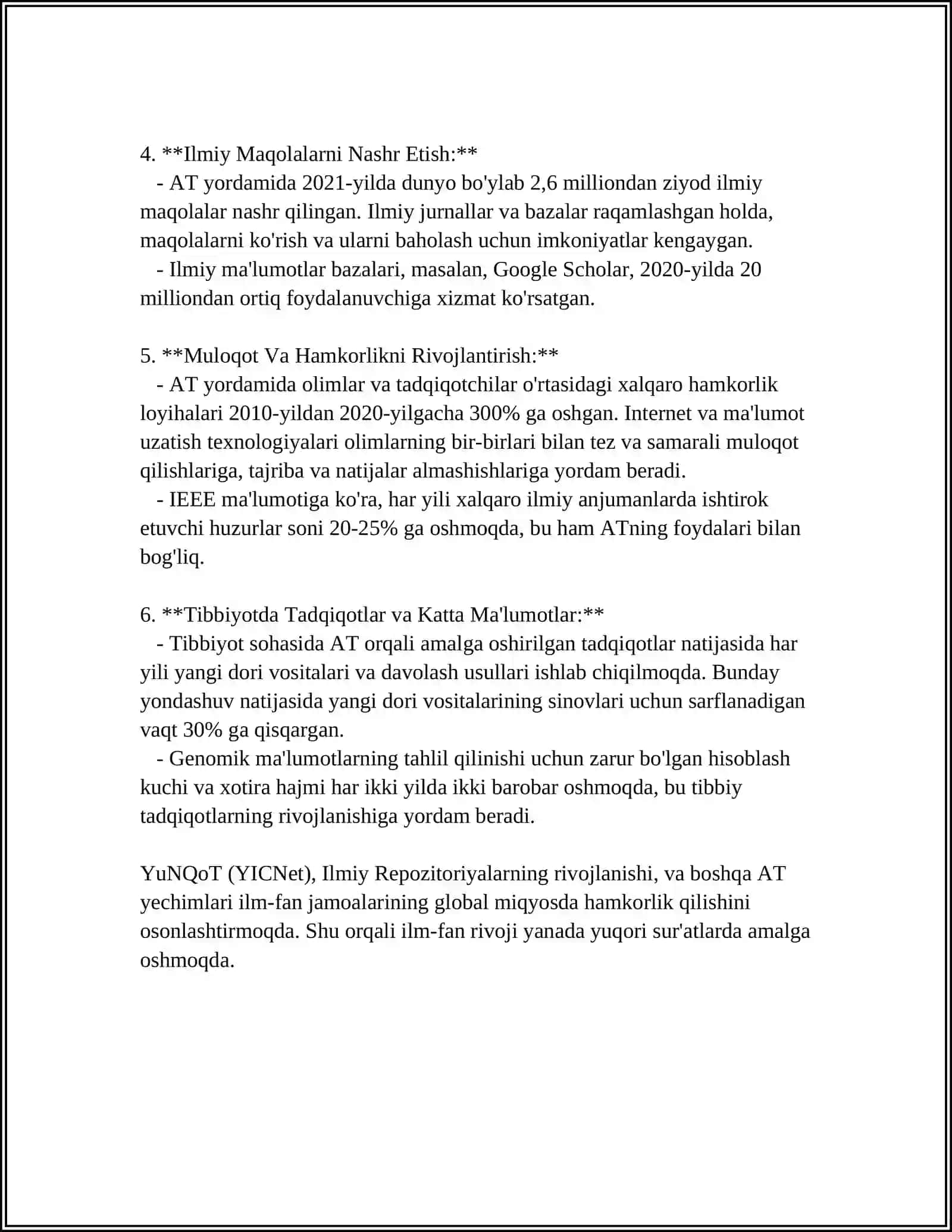 AXBOROT VA KOMMUNIKATSIYA TEXNALOGYALARNI ROLI VA AHAMIYATI 4