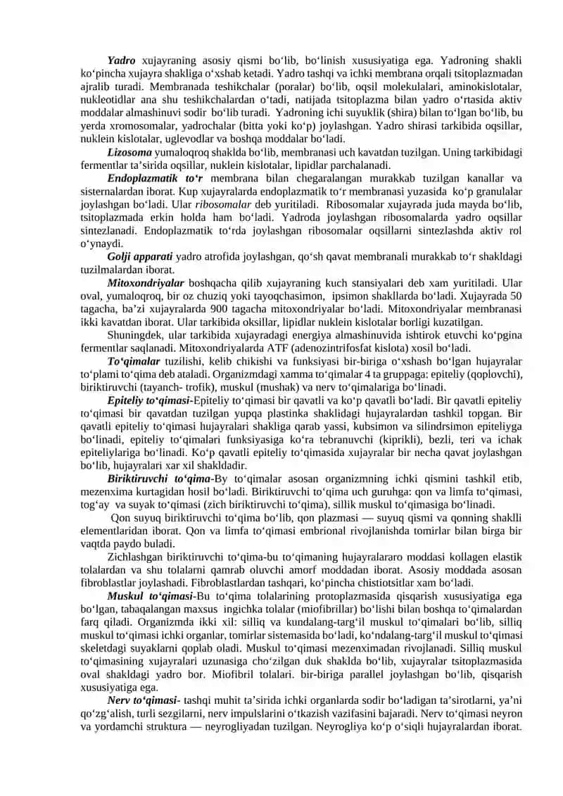 Odam anatomiyasi faniga kirish 4