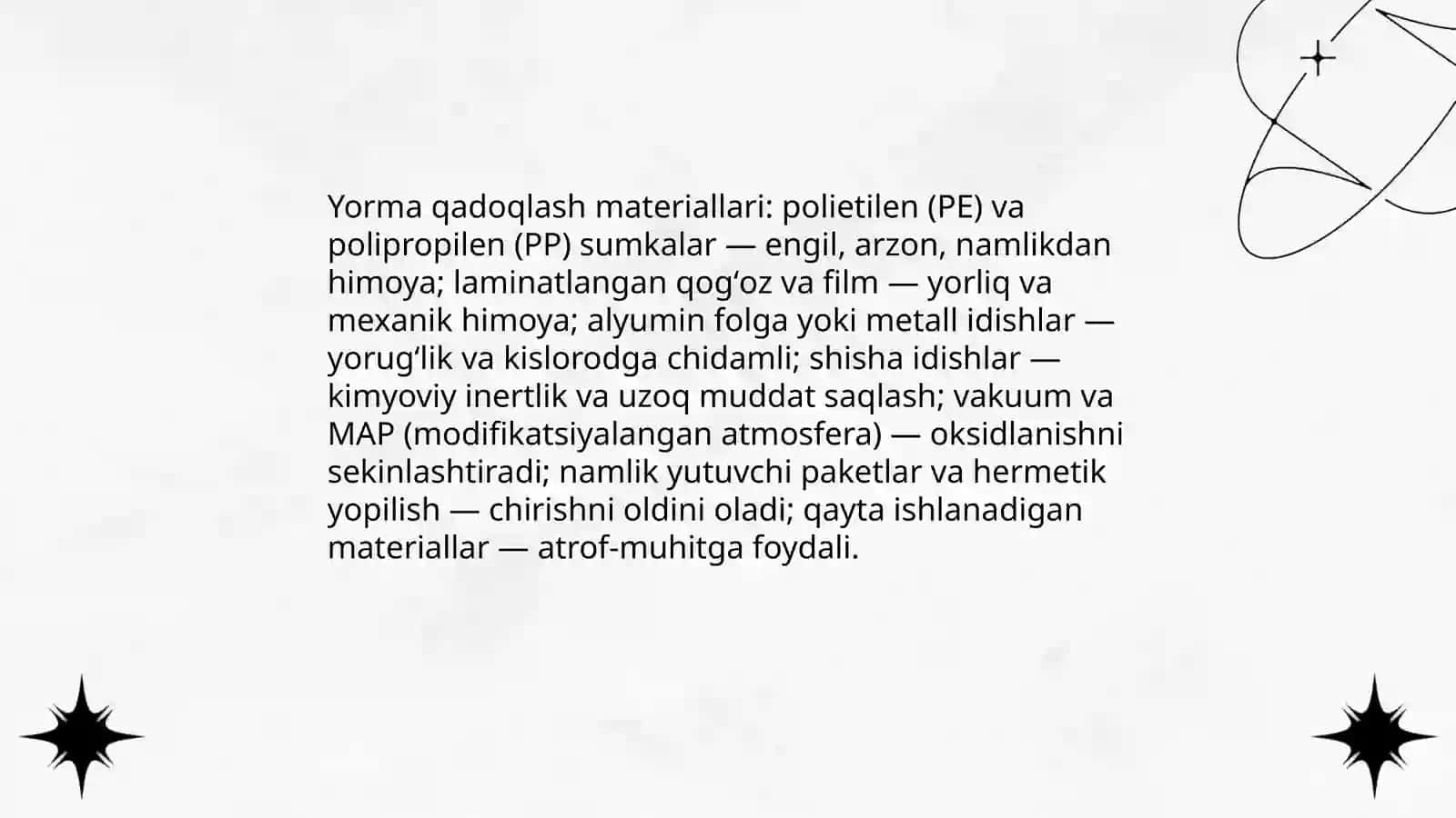 Yormani saqlash usullari 4