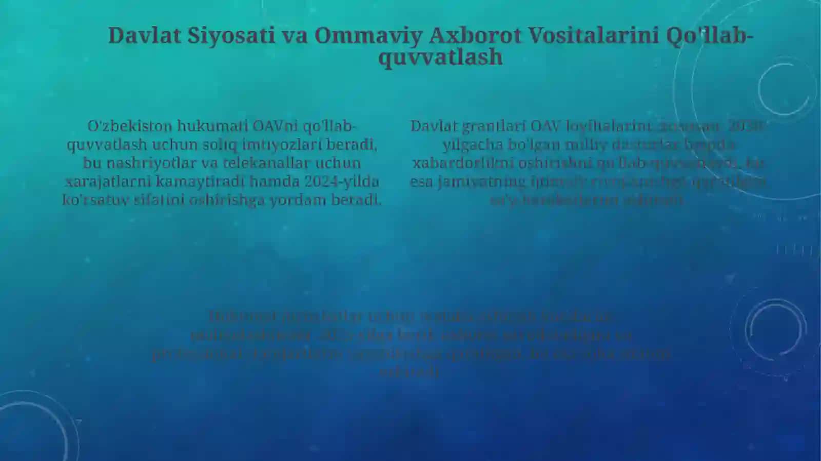 O'zbekistonda Ommaviy Axborot Vositalari: Tarix va Qonunchilik Asoslari 4