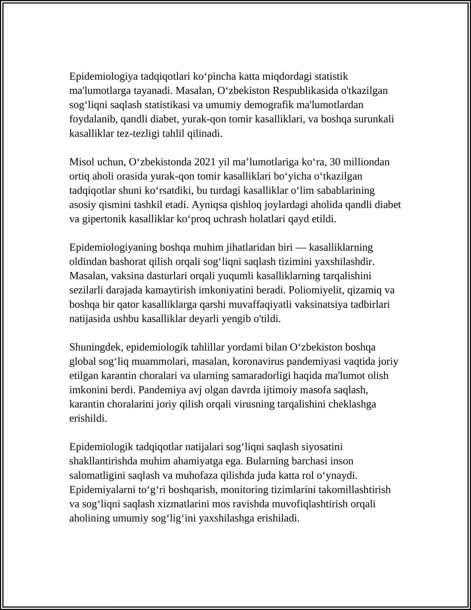 DAVOLASH PROFILAKTIKA MUASSASALARIDA EPIDEMIYAGA QARSHI ISHLARNI TASHKILLASHTIRISH, YUQUMLI KASALLIKLAR FAOLIYATI VA VAZIFALARI 4