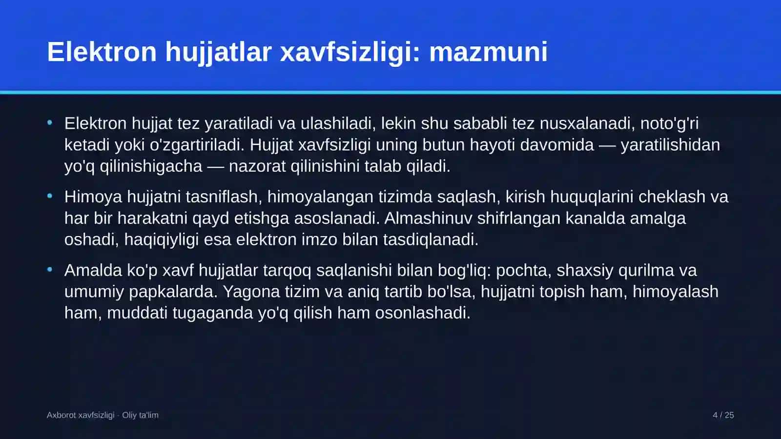 yaylov chorvachiligida elektron hujjatlar xavfsizligi 1281 4