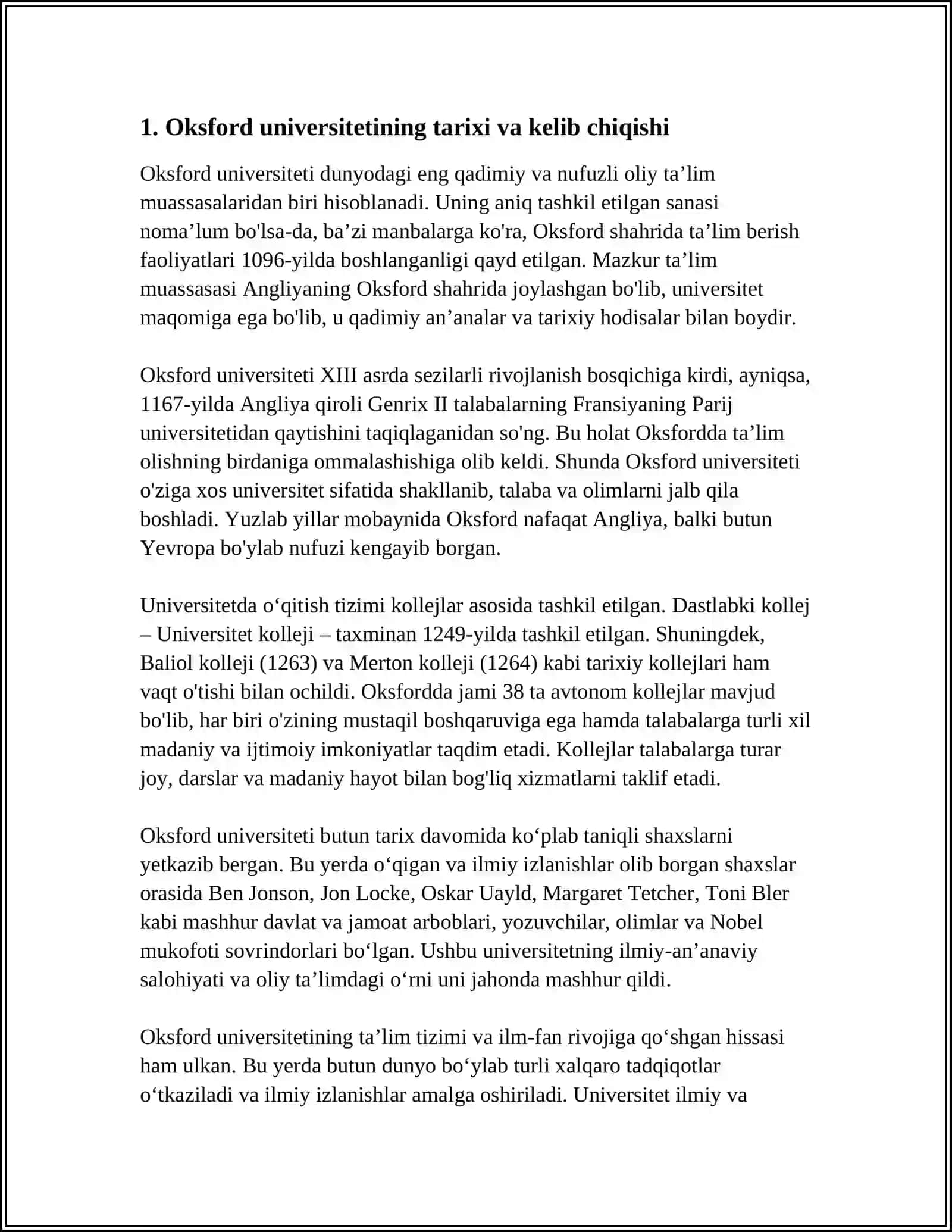 OXFORD UNIVERSITETI HAQIDA MALUMOT 4
