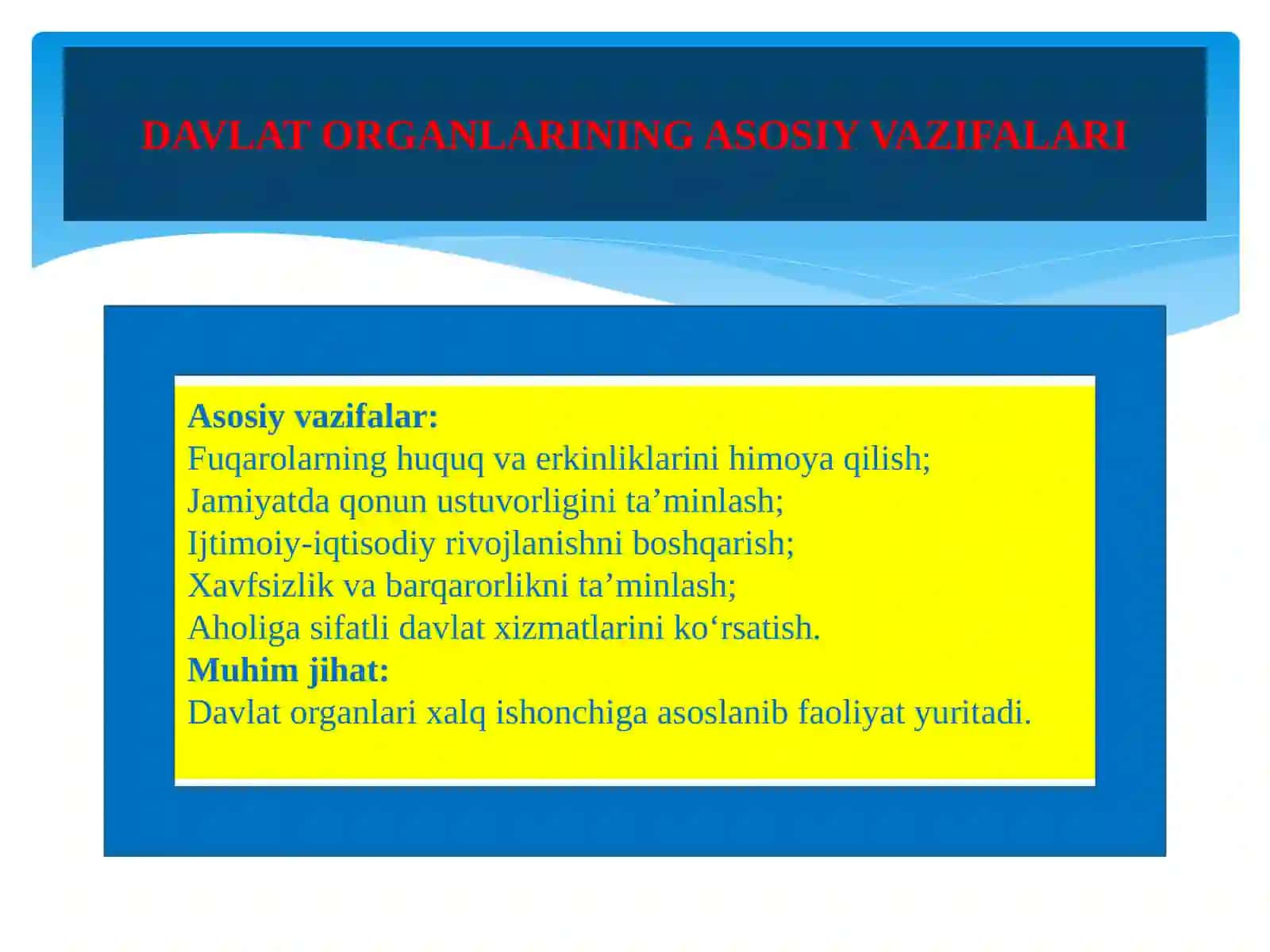 Davlat organlari – xalqqa xizmat qilishning samarali vositasi 4