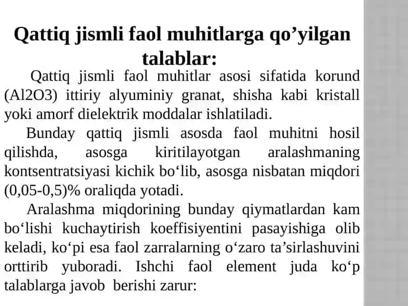 Qattiq jism lazerlari 4