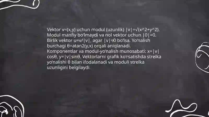 Tekislikda vektorlar va ular ustida amallar 4