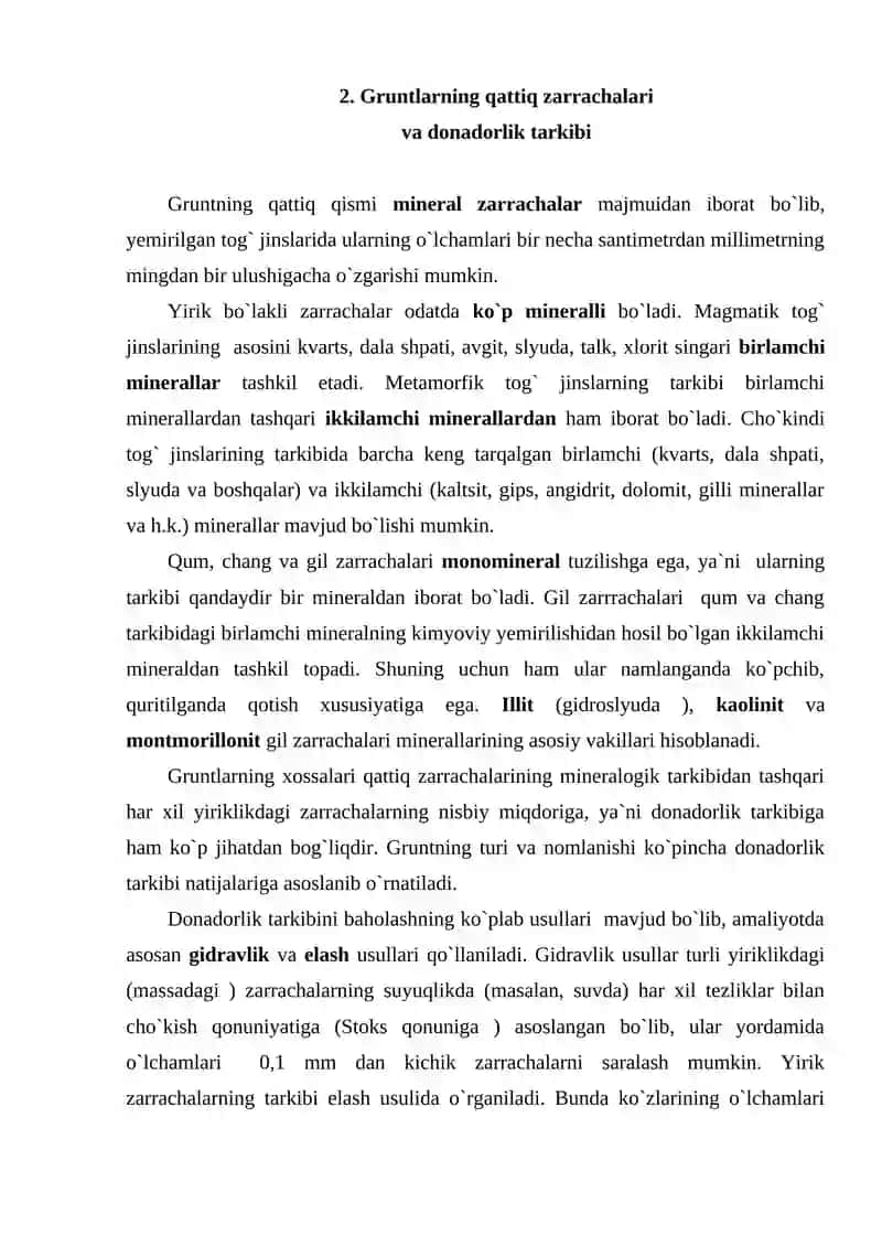Gruntlarning asosiy hususiyatlari 4