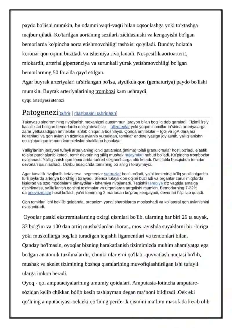 OYOQ ARTERIYALARI OKKLYUZION KASALLIKLARI 4