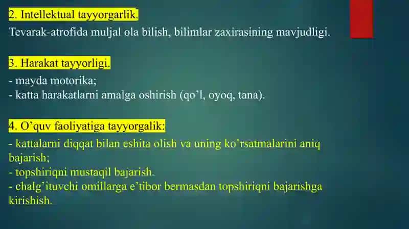Kichik maktab yosh davri 4