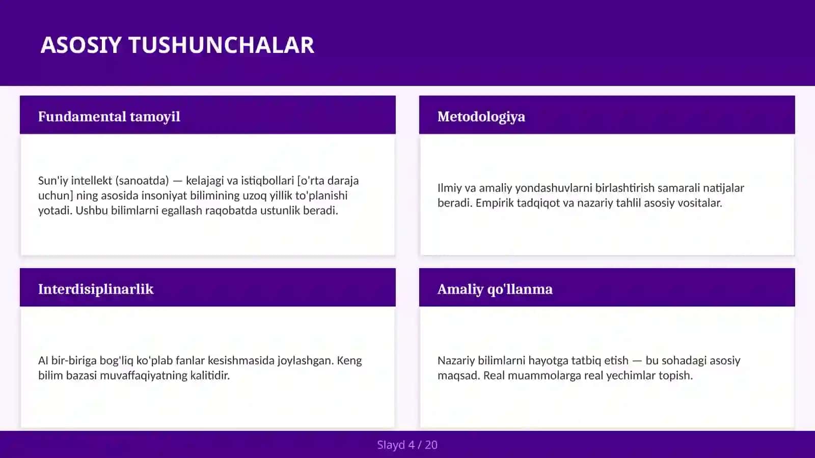 Sun'iy intellekt (sanoatda) — kelajagi va istiqbollari [o'rta daraja uchun] 4