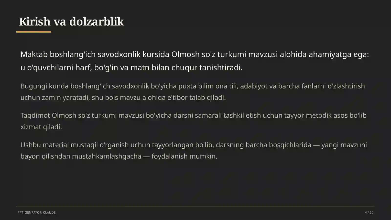 Olmosh so'z turkumi (4-sinf) 4