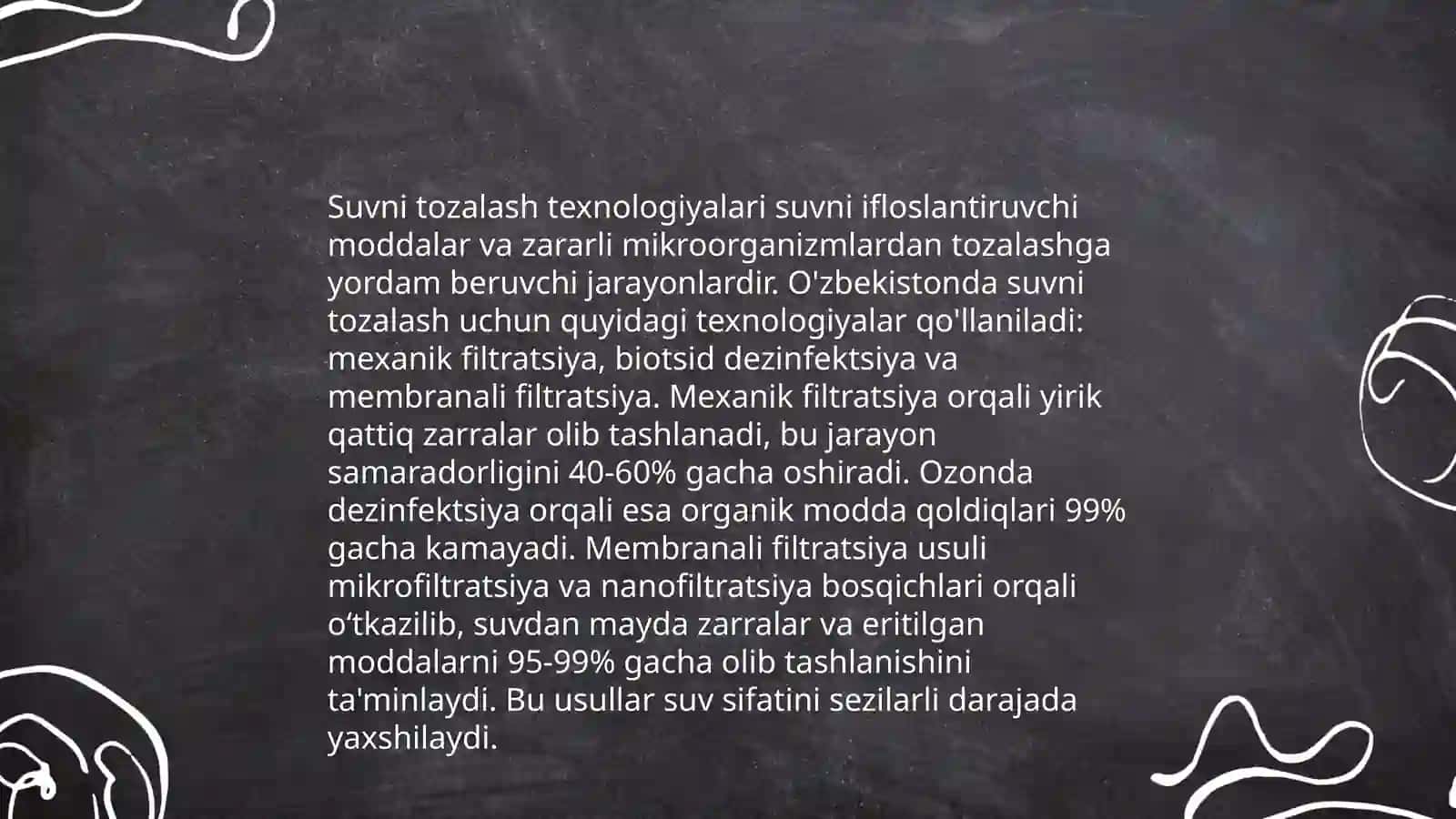 Ichimlik suvi sifatida yaxshilanishning asosiy usullari 4