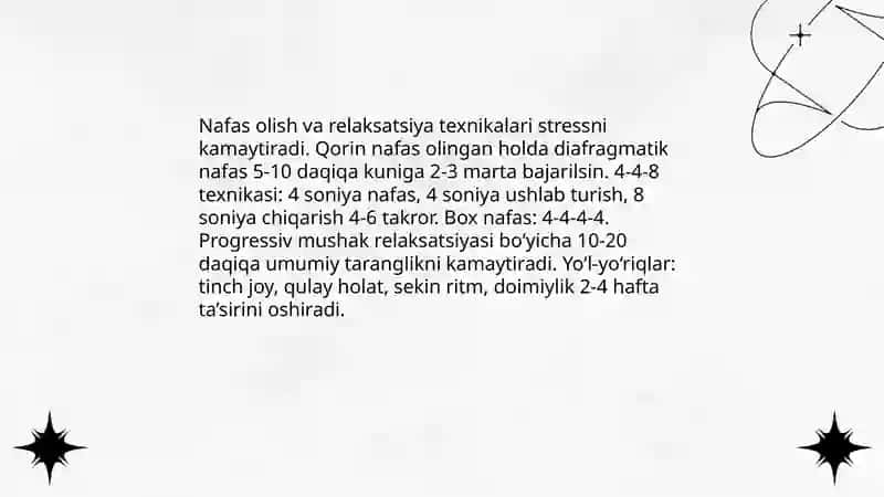Psixologik muammoning azob-uqubatlarini yengillashtirish 4