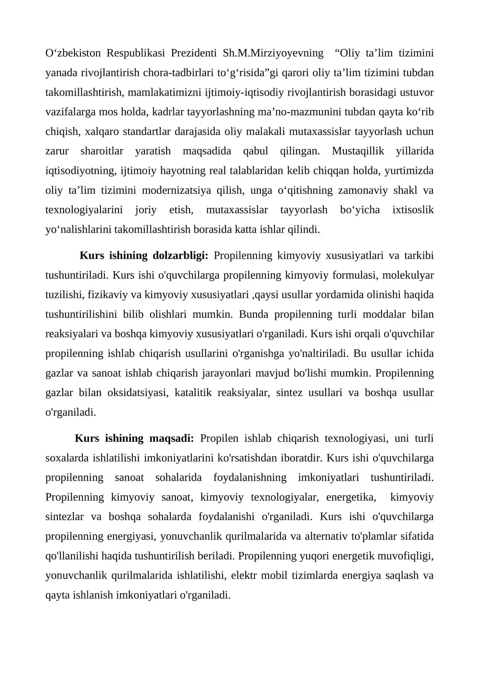 BOTIROVA SABOHATNING ORGANIK MODDALAR SINTEZI FANIDAN TAYYORLAGAN KURS ISHI 4