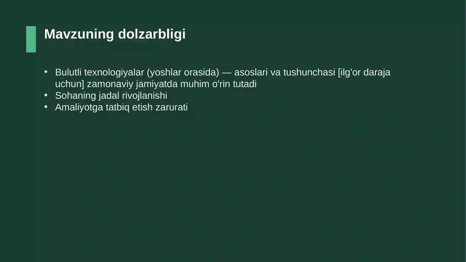 Bulutli texnologiyalar (yoshlar orasida) — asoslari va tushunchasi [ilg'or daraja uchun] 4