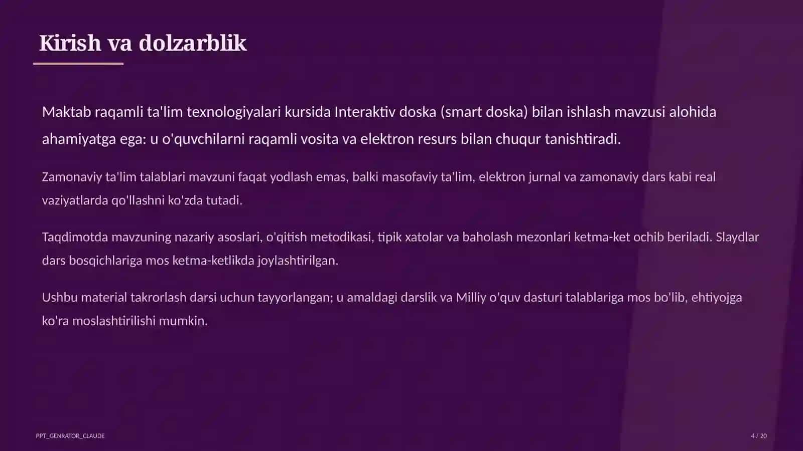 Interaktiv doska (smart doska) bilan ishlash 4