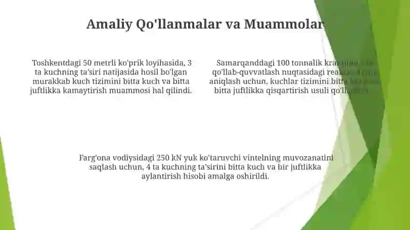 Teng Taʼsir Etgichning Aniqlanishi va Qurilish 4