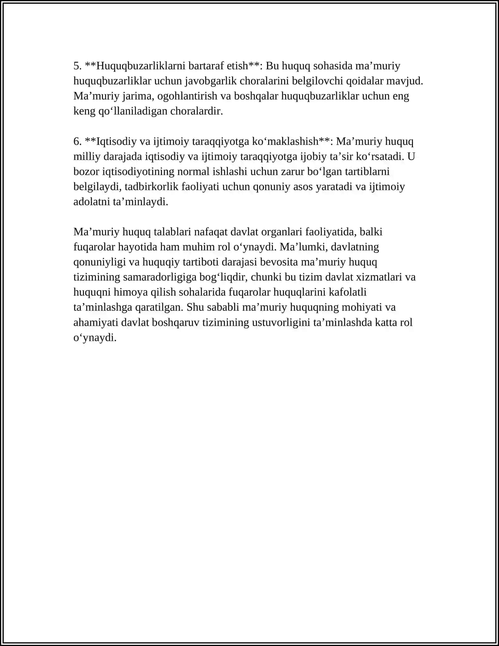 MAVZU MA'AMURIY HUQUQNING MANBALARI VA ULARNING TURLARI 4