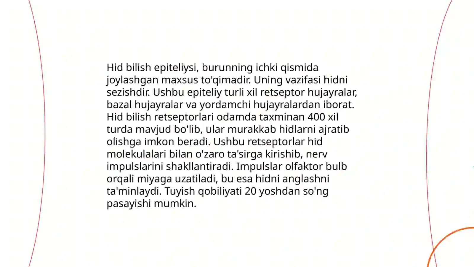 Hid bilish organining tuzilishi va uning regeneratsiya qilish xususiyatlari 4