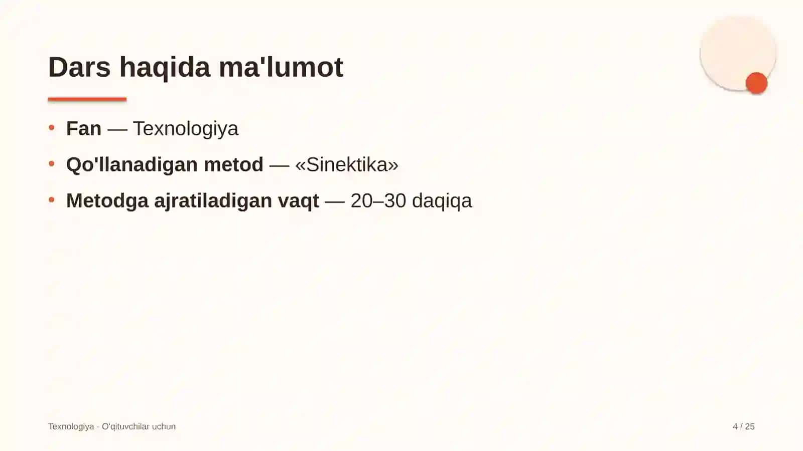 texnologiya darslarida sinektika metodidan foydalanish 7985 4