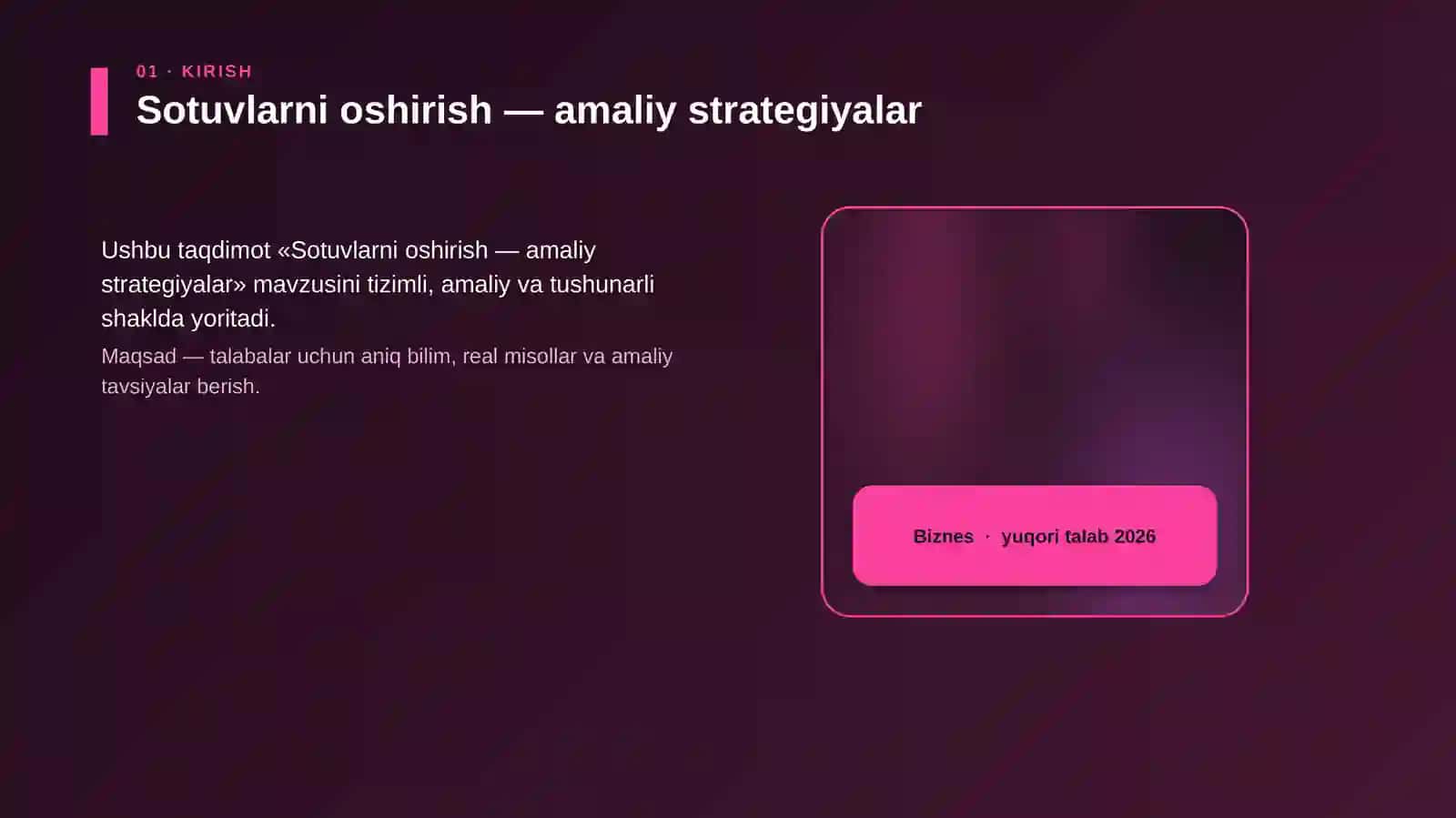 Sotuvlarni oshirish — amaliy strategiyalar 4
