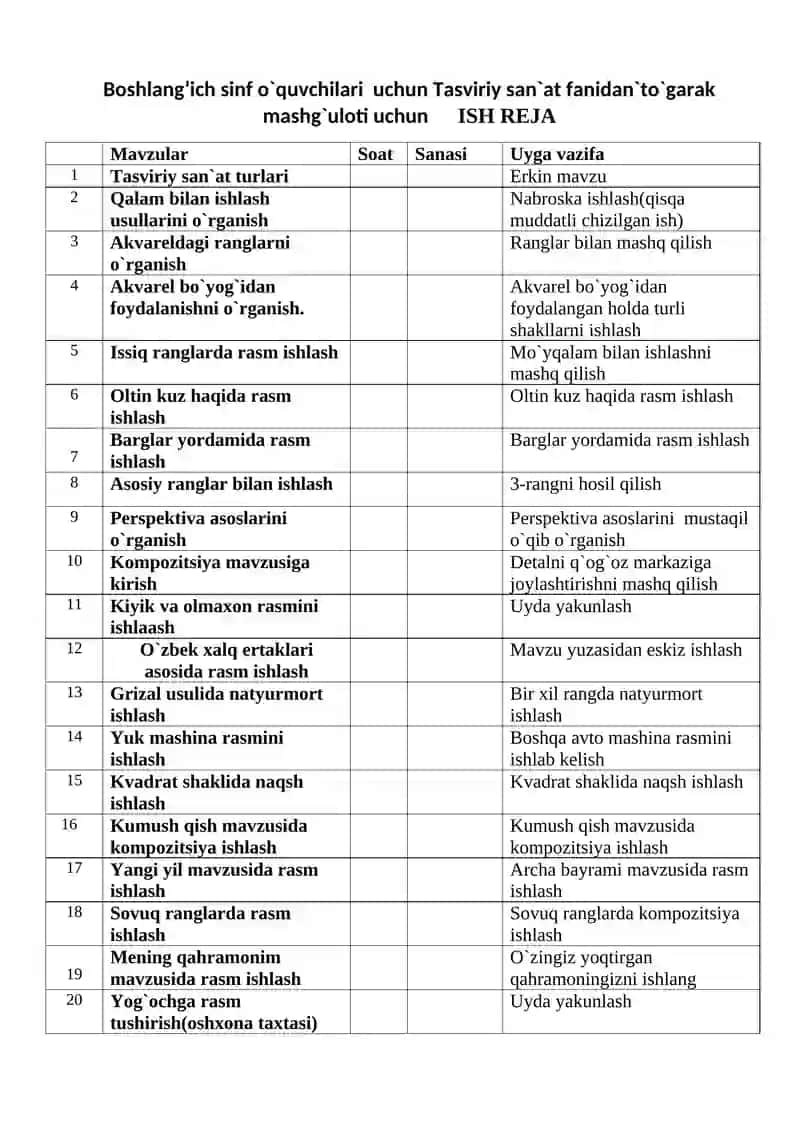 Tasviriy san'at fani o'qituvchisi 4