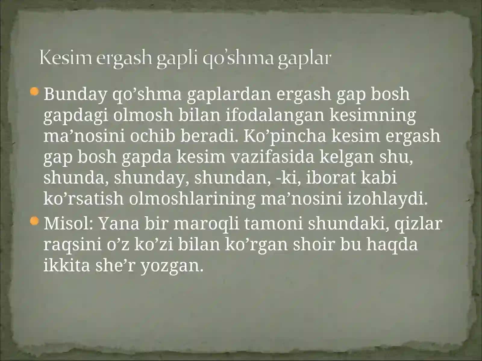 Bo'sh ergash gaplar 4