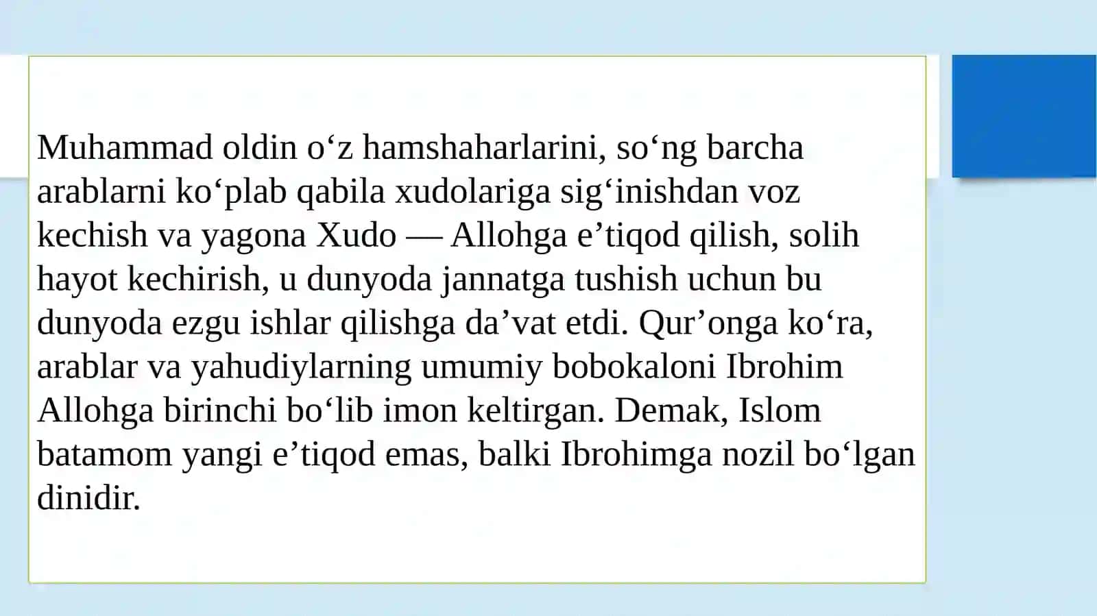 Islomdini ta’limoti va yo‘nalishlari 4