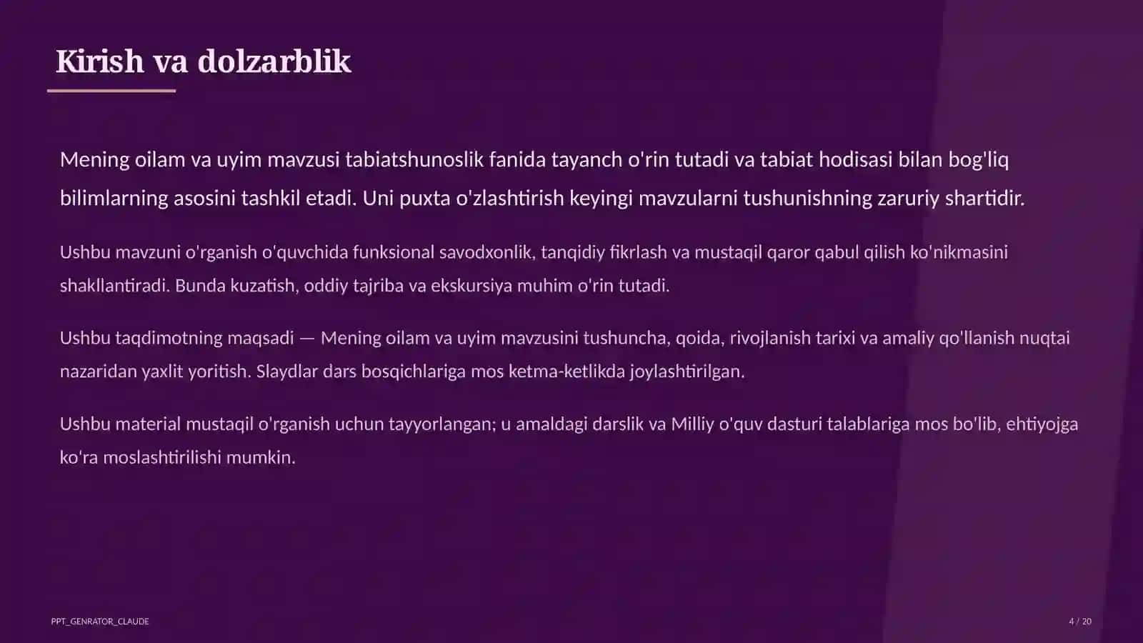 Mening oilam va uyim (1-sinf) 4