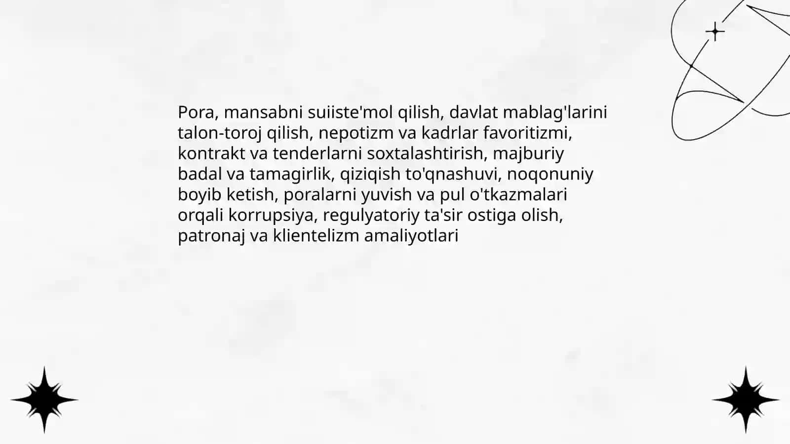 Korrupsiyaning mohiyati, oqibatlari va unga qarshi kurash 4