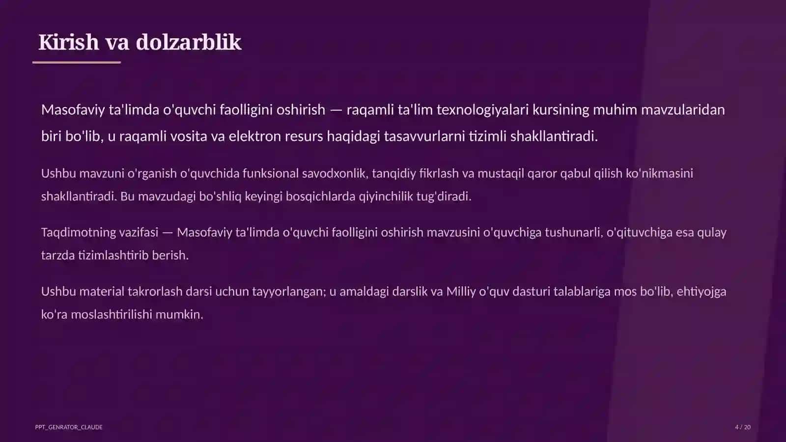 Raqamli ta'lim texnologiyalari 4