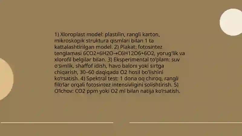 Tabiatshunoslik fanidan mavzular bo'yicha ko'rgazmlai qurollar tayyorlash 4