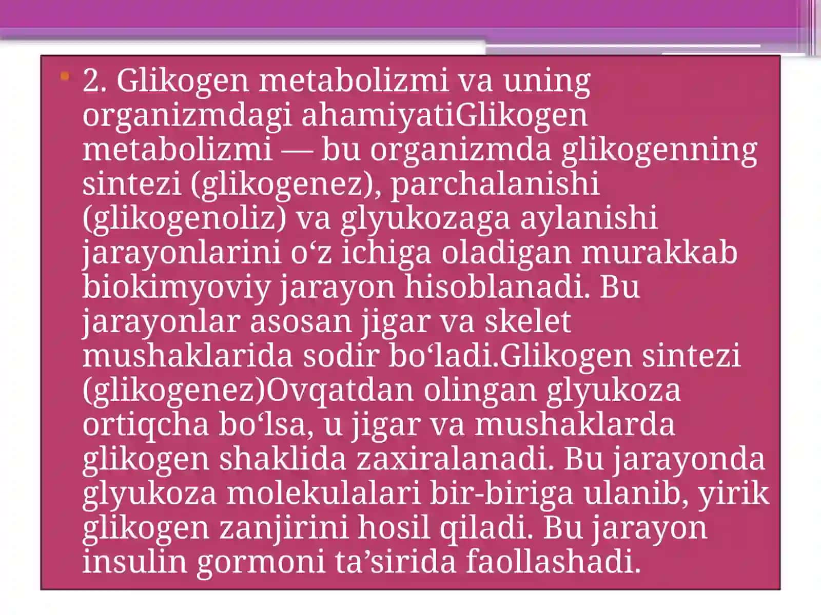 Glikogen kasalliklari 4