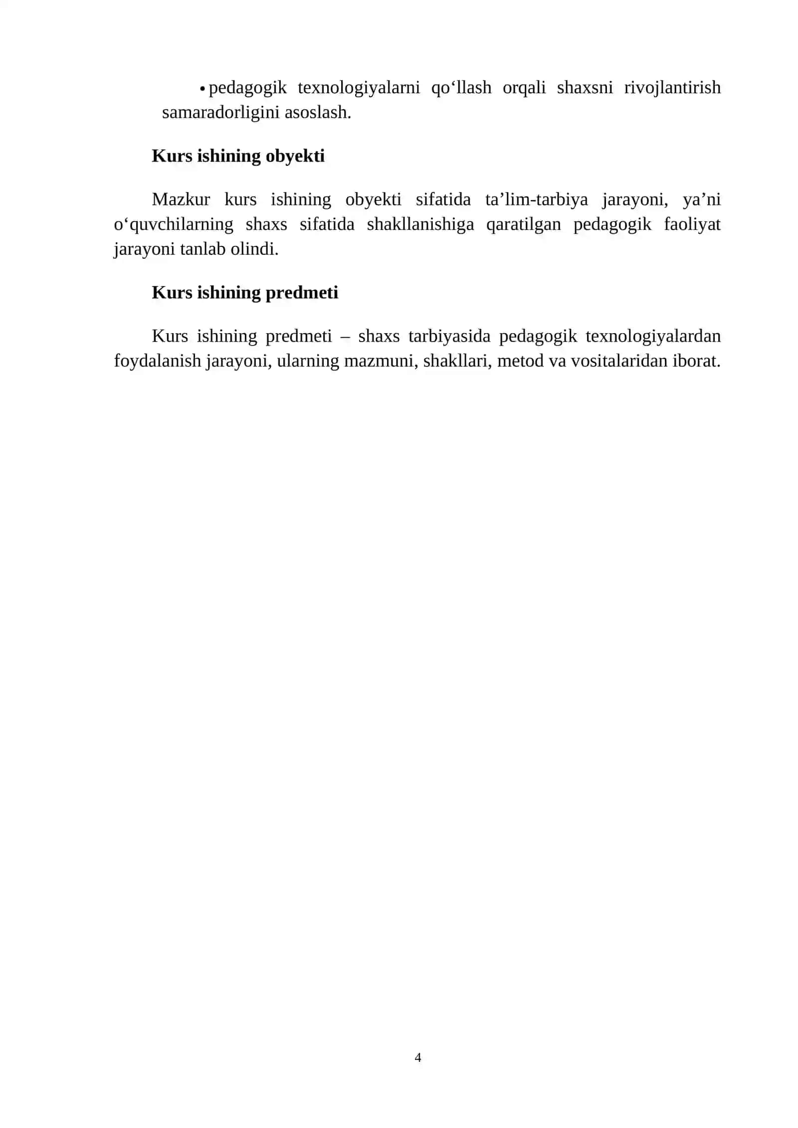 SHAXS TARBIYASIDA PEDAGOGIK TEXNOLOGIYALARDAN FOYDALANISH 4